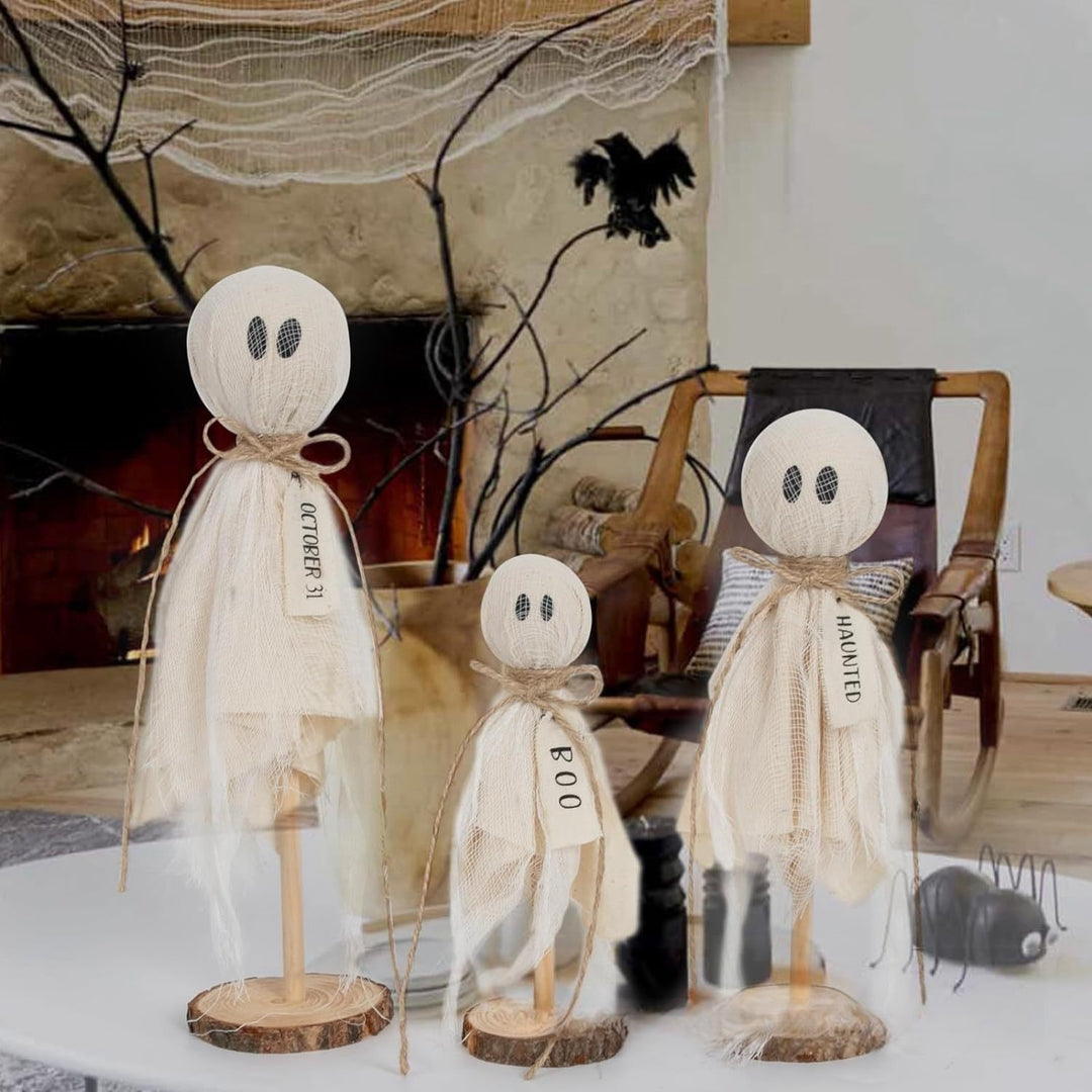Rustic Halloween Ghost Decoration