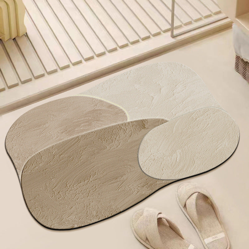 Abstract Textured Bath Mat
