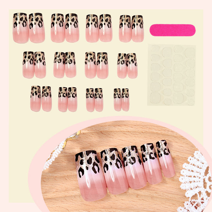 Stylish Leopard Print Press-On Nails Stornfield