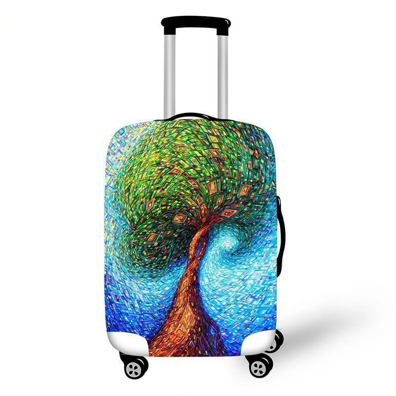Women's hard shell suitcase with diverse floral design Stornfield