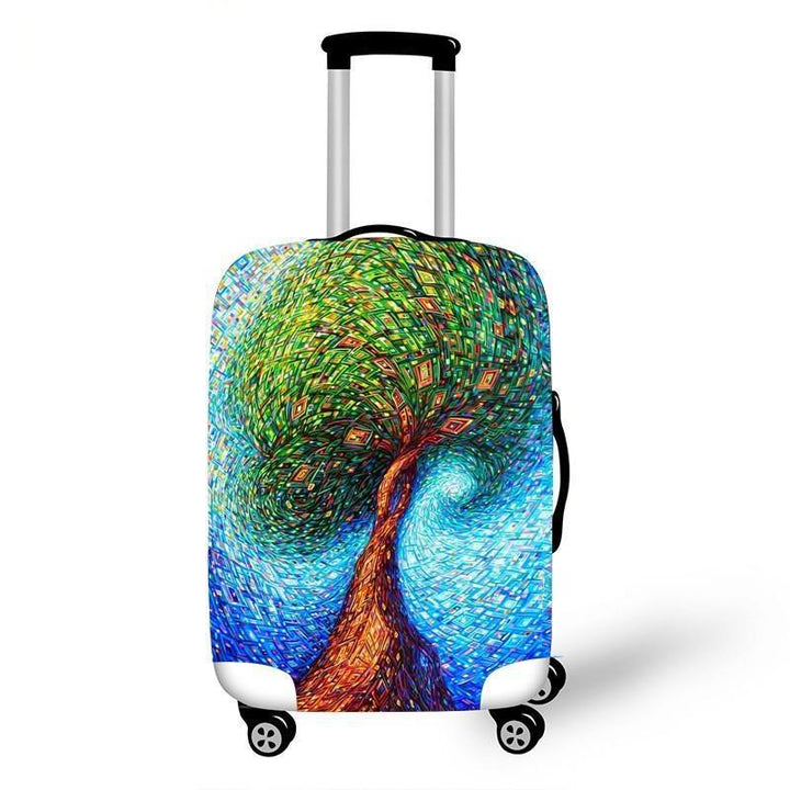 Women's hard shell suitcase with diverse floral design Stornfield