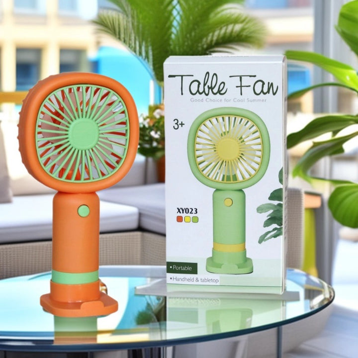 Unisex Handheld Fan with ergonomic design and practical stand function Stornfield