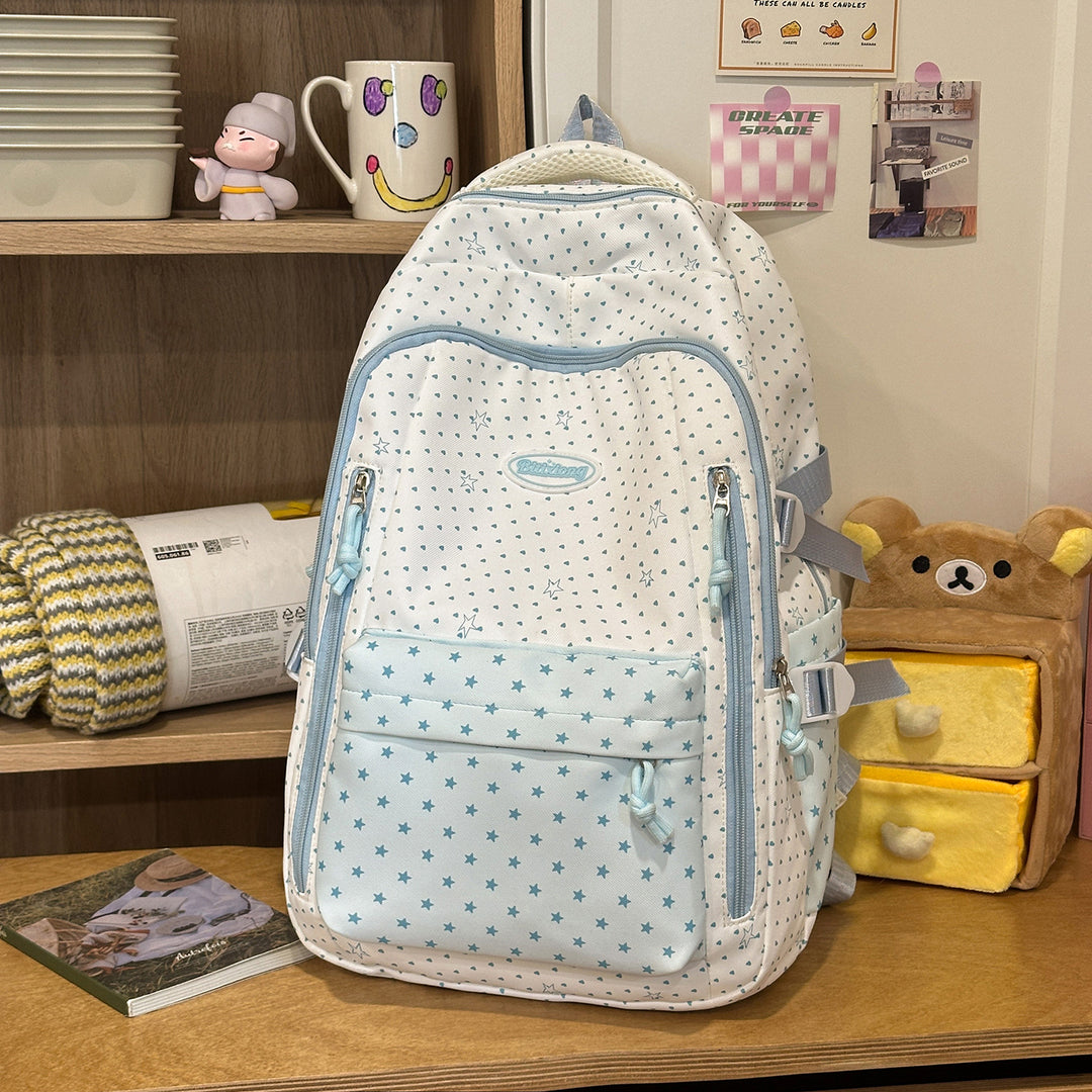 Decorative Star-Patterned Backpack Stornfield