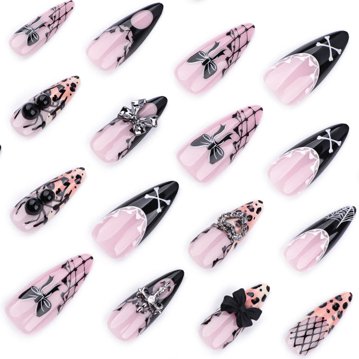 Creative acrylic nails in elegant leopard design Stornfield