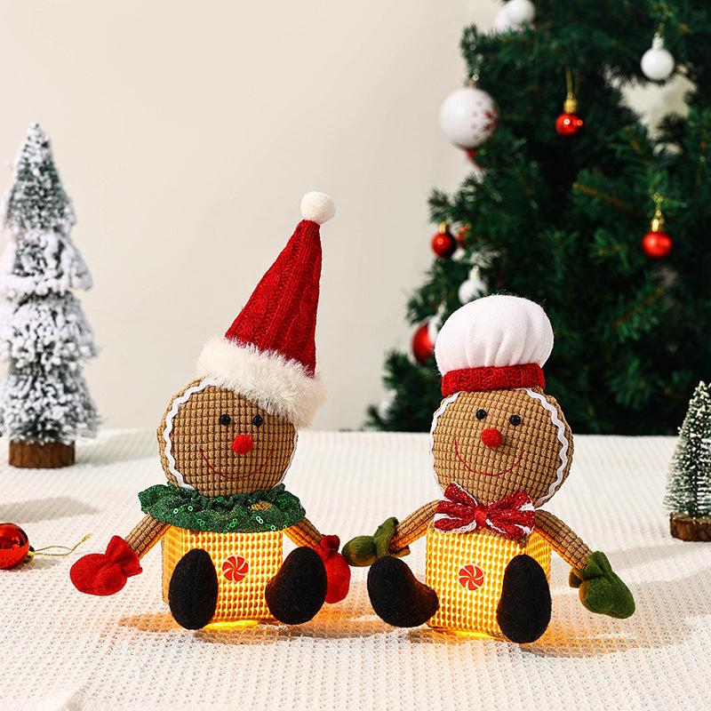 Cute Christmas gnome with LED light Stornfield