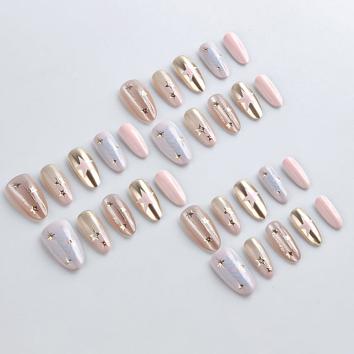 Star-Embellished Press-On Nail Set Stornfield