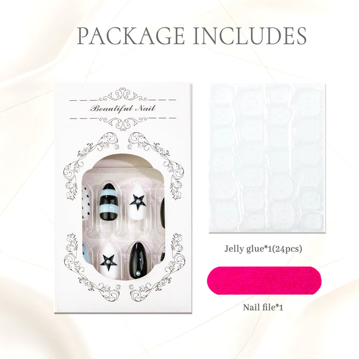 Artistic Gel Press-On Nail Set