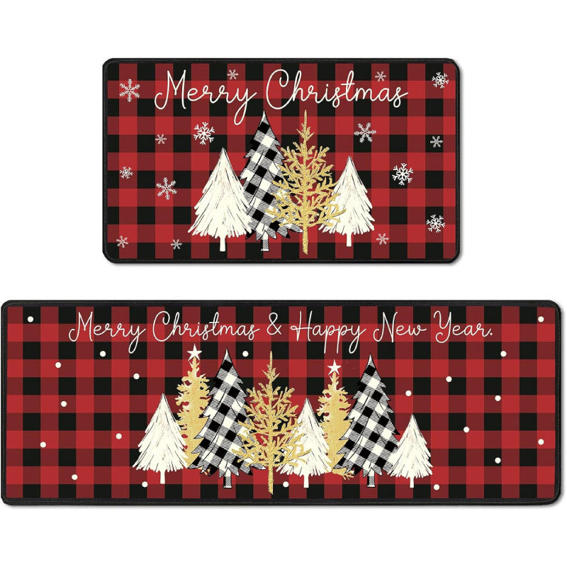 Festive Holiday-Themed Doormat