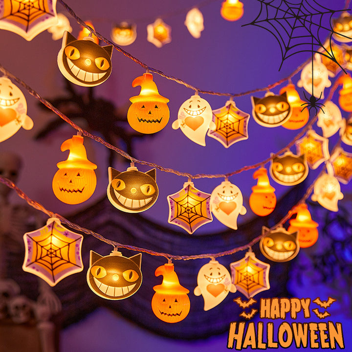 Festive Ghost LED String Lights Stornfield