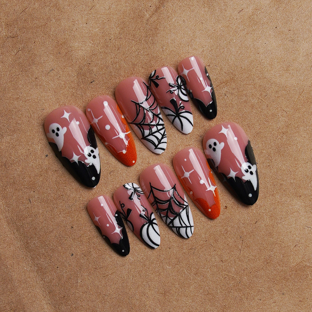 Halloween Artificial Nail Set with Creepy Designs Stornfield