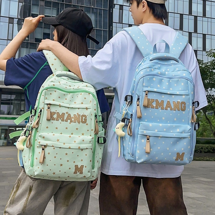 Trendy Star-Patterned Backpack Stornfield