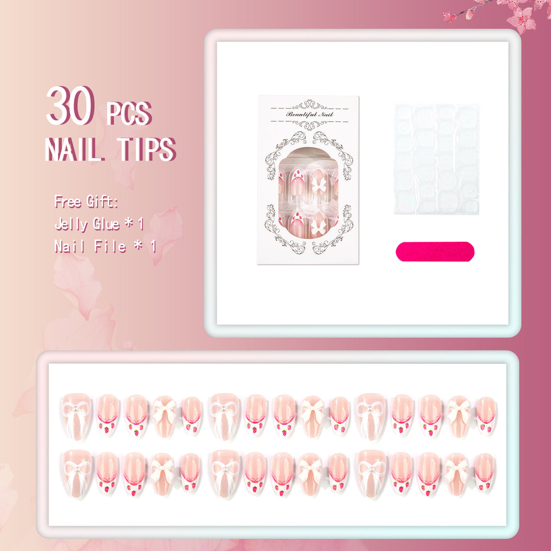 Manual Decorative Press-On Nail Art Set