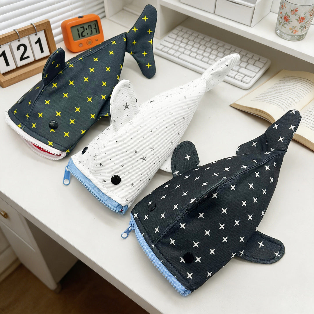 Plush Shark-Shaped Pencil Case Stornfield