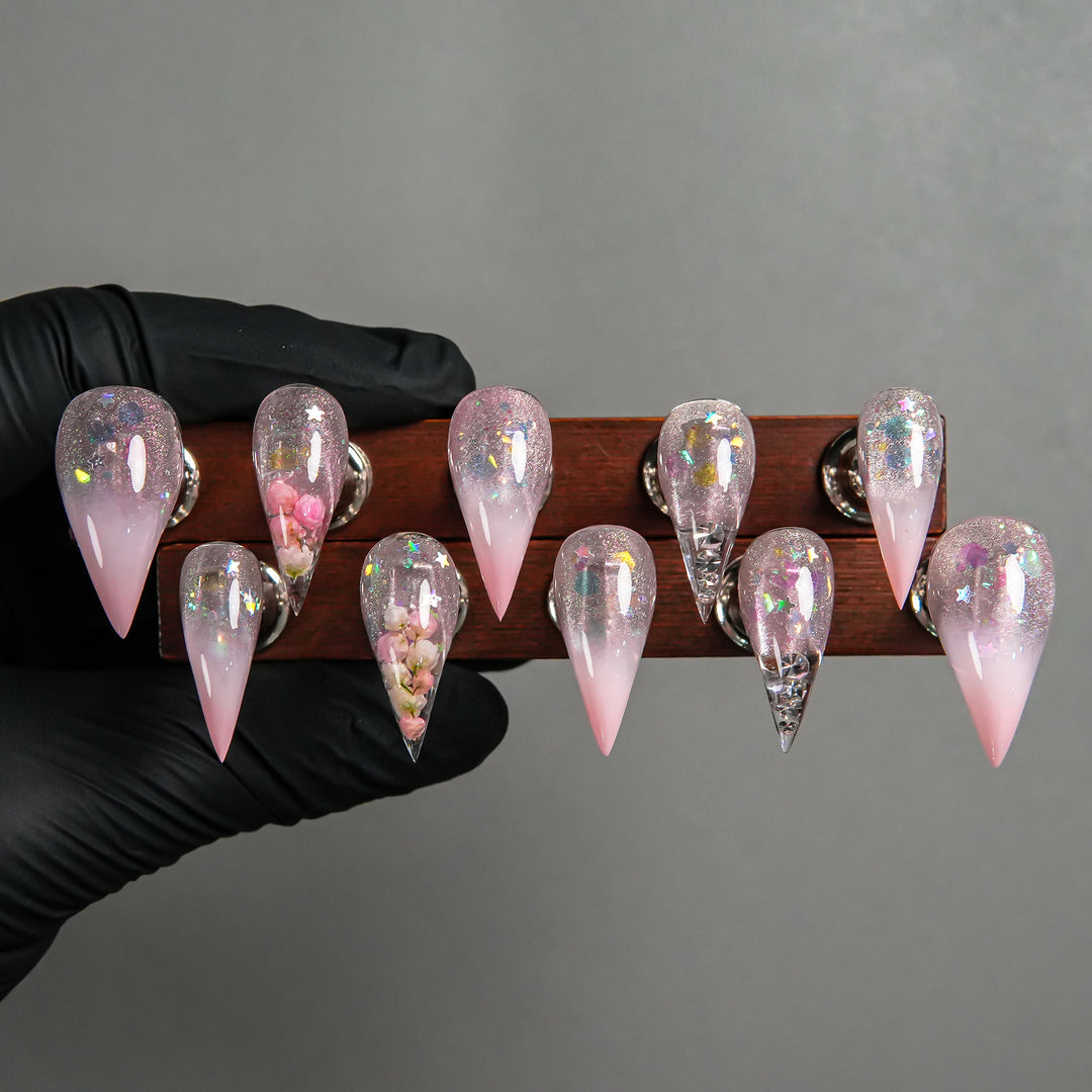 Stiletto Press-On Nail Art Set