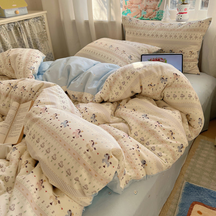 Cute Bear-Themed Bedding Set