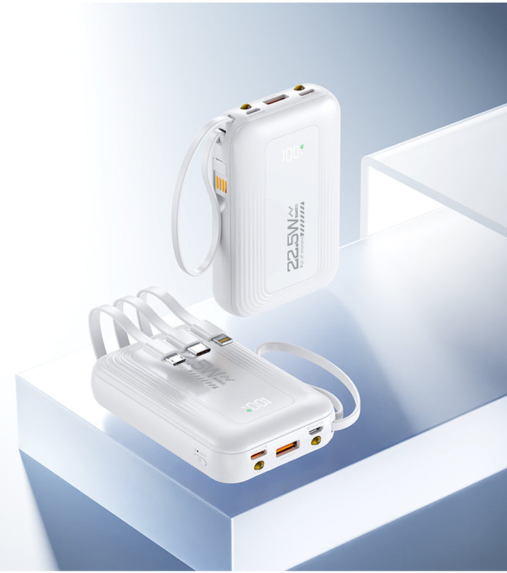 Portable power bank with integrated fast charging ports and digital display Stornfield