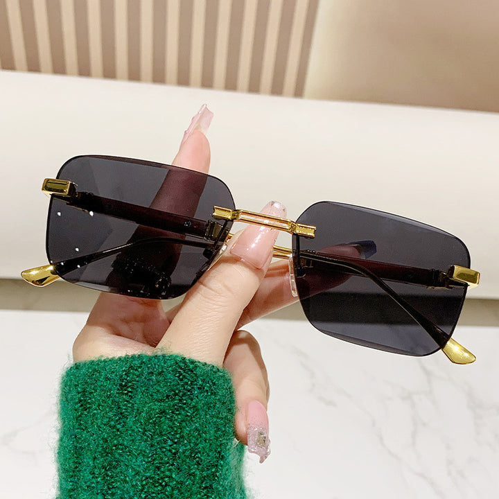 Women's fashionable rectangular sunglasses with elegant metal accent Stornfield
