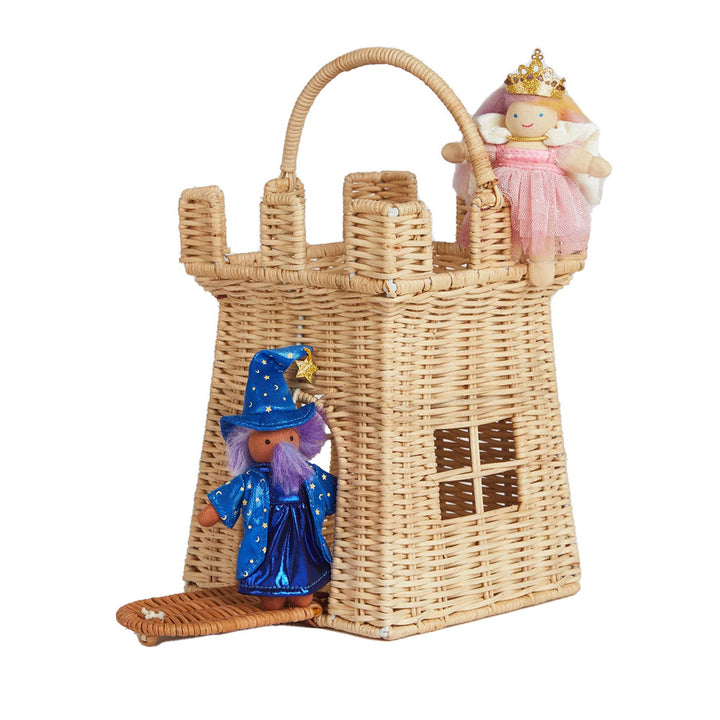 Castle-Shaped Woven Storage Basket Stornfield