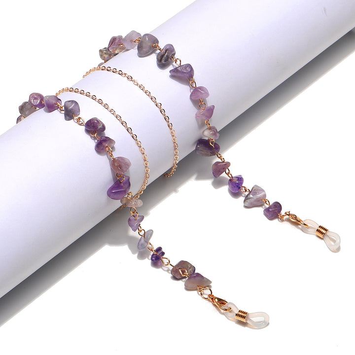Natural Amethyst Crystal Eyewear Chain Stornfield