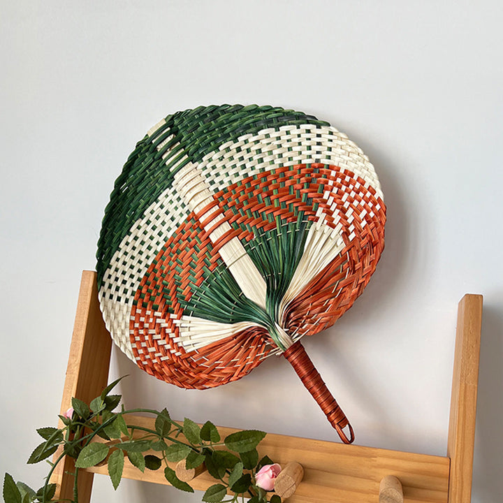 Women Hand-woven Fan made of natural material Stornfield