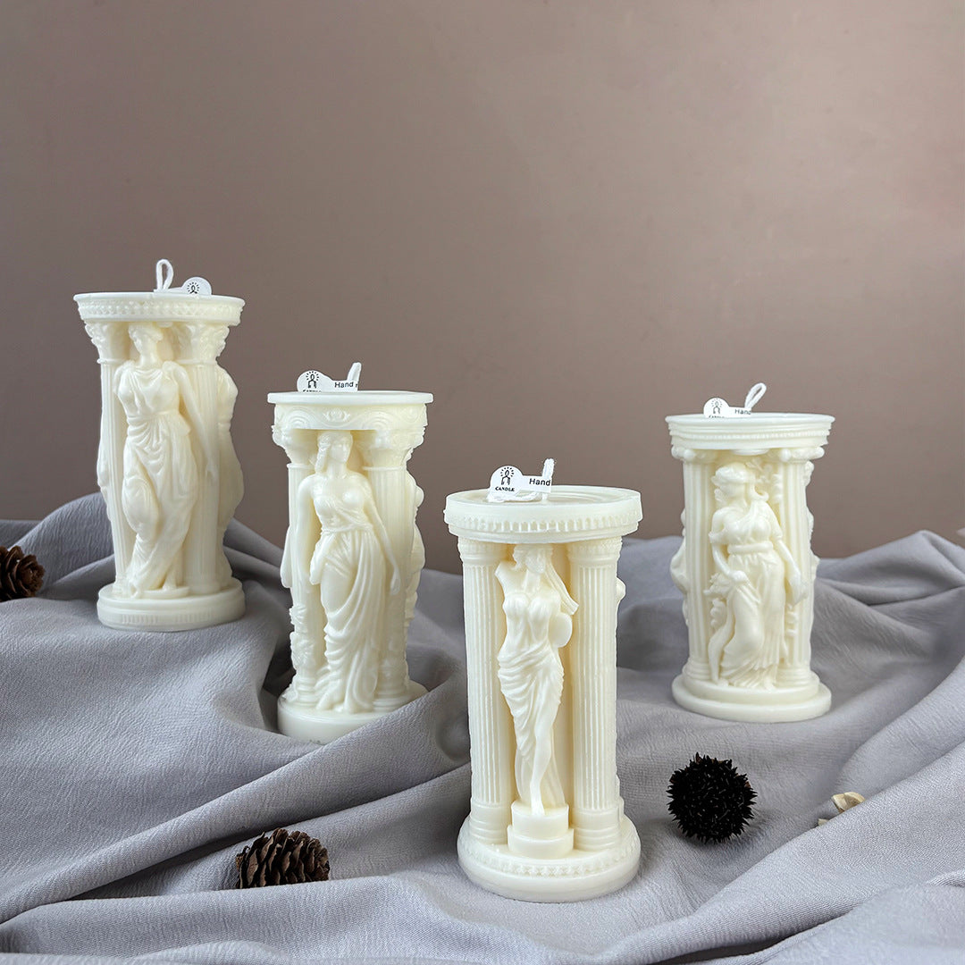 Sculpted Goddess Candle