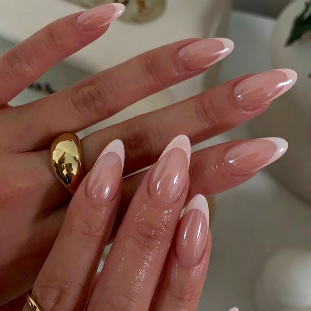 High-quality artificial nails with elegant French tip design Stornfield