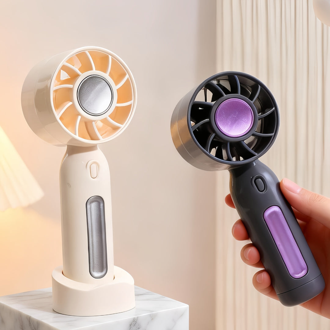 Women Portable Mini Fan with USB Charging Function and Flexible Adjustable Tilt Position Stornfield