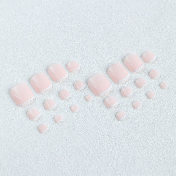 Elegant French Tip Pedicure
