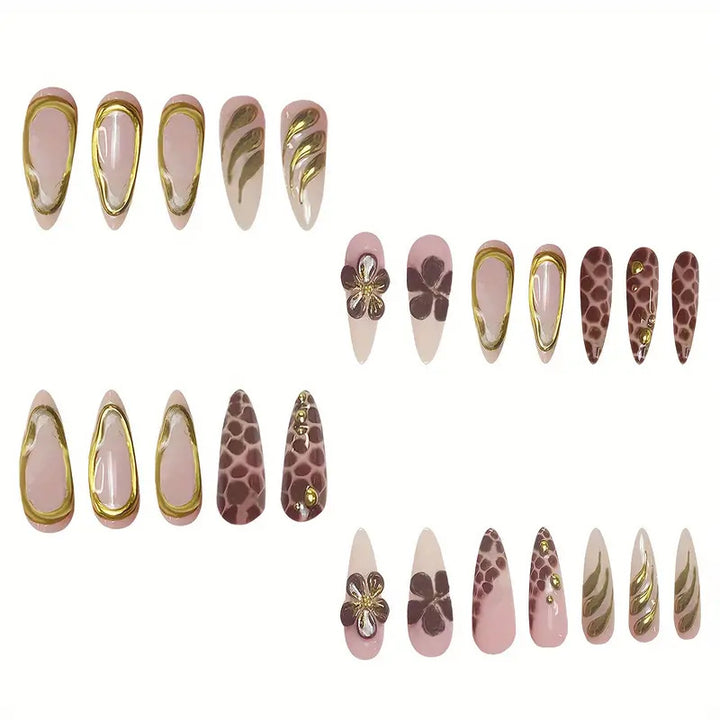 Decorative Resin Press-On Nail Art Set Stornfield