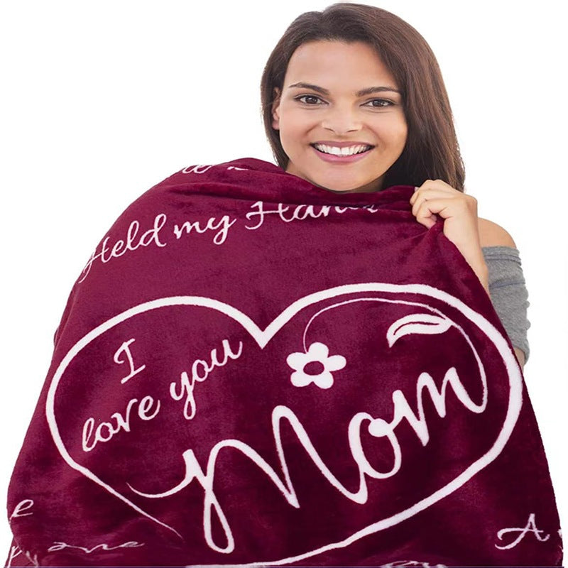 Heartwarming Message Fleece Blanket