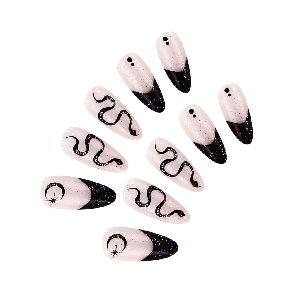 Artistic Gel Press-On Nail Set Stornfield