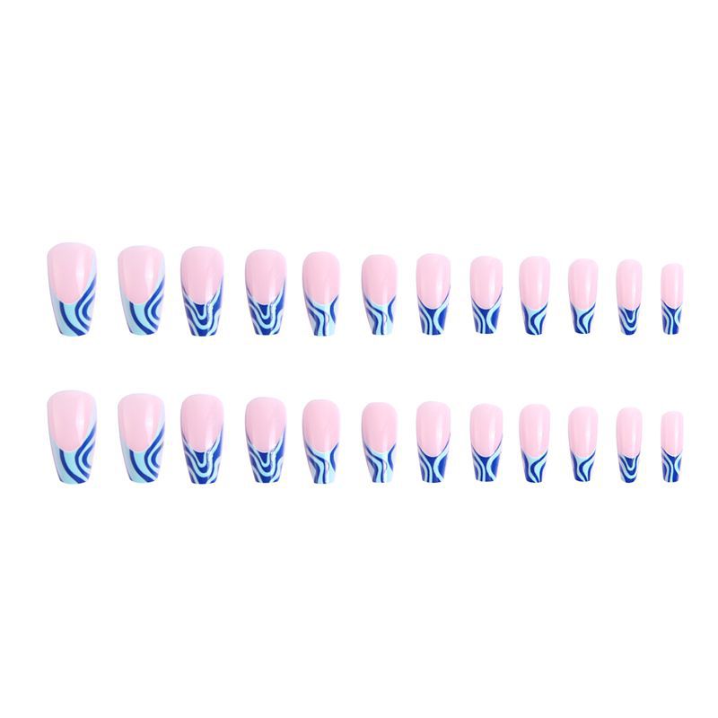 Art nails with wave pattern Stornfield