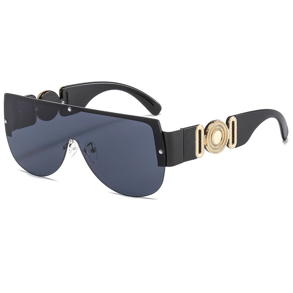 Women oversized sunglasses with luxurious gold accent Stornfield
