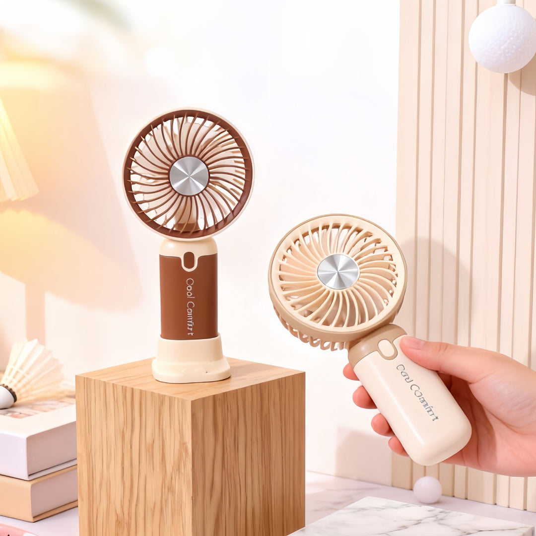 Women's Portable Hand Fan with USB Charging Function Stornfield