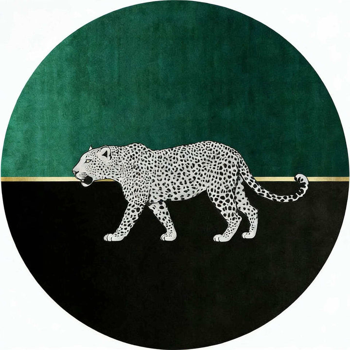 Artistic Leopard Print Area Rug