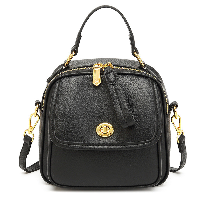 Textured Vegan Leather Crossbody Handbag Stornfield