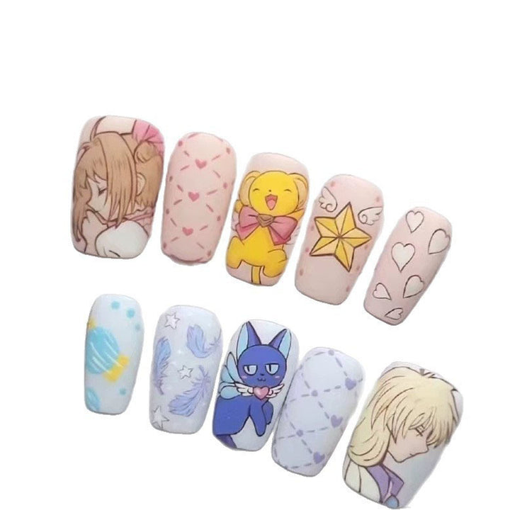 Fun Character-Themed Press-On Nail Art Kit Stornfield