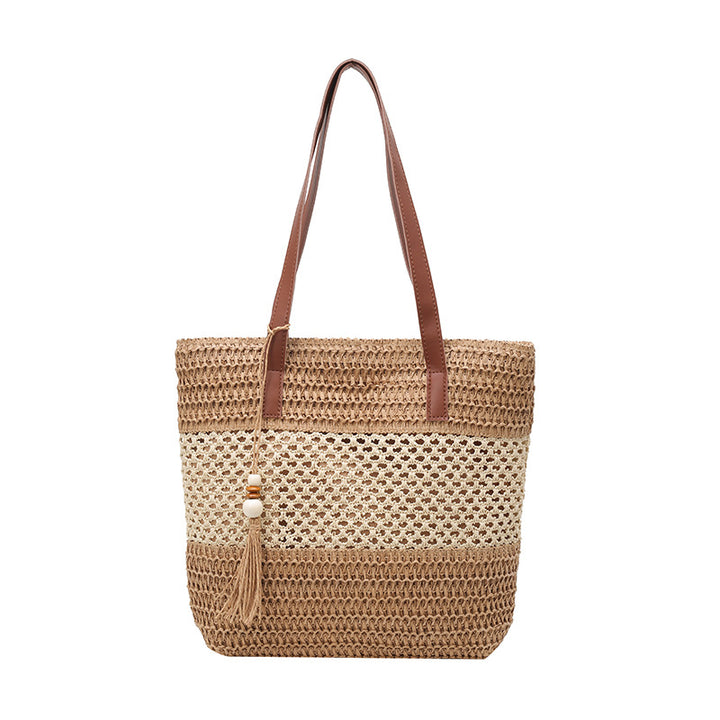 Stylish Woven Straw Beach Tote