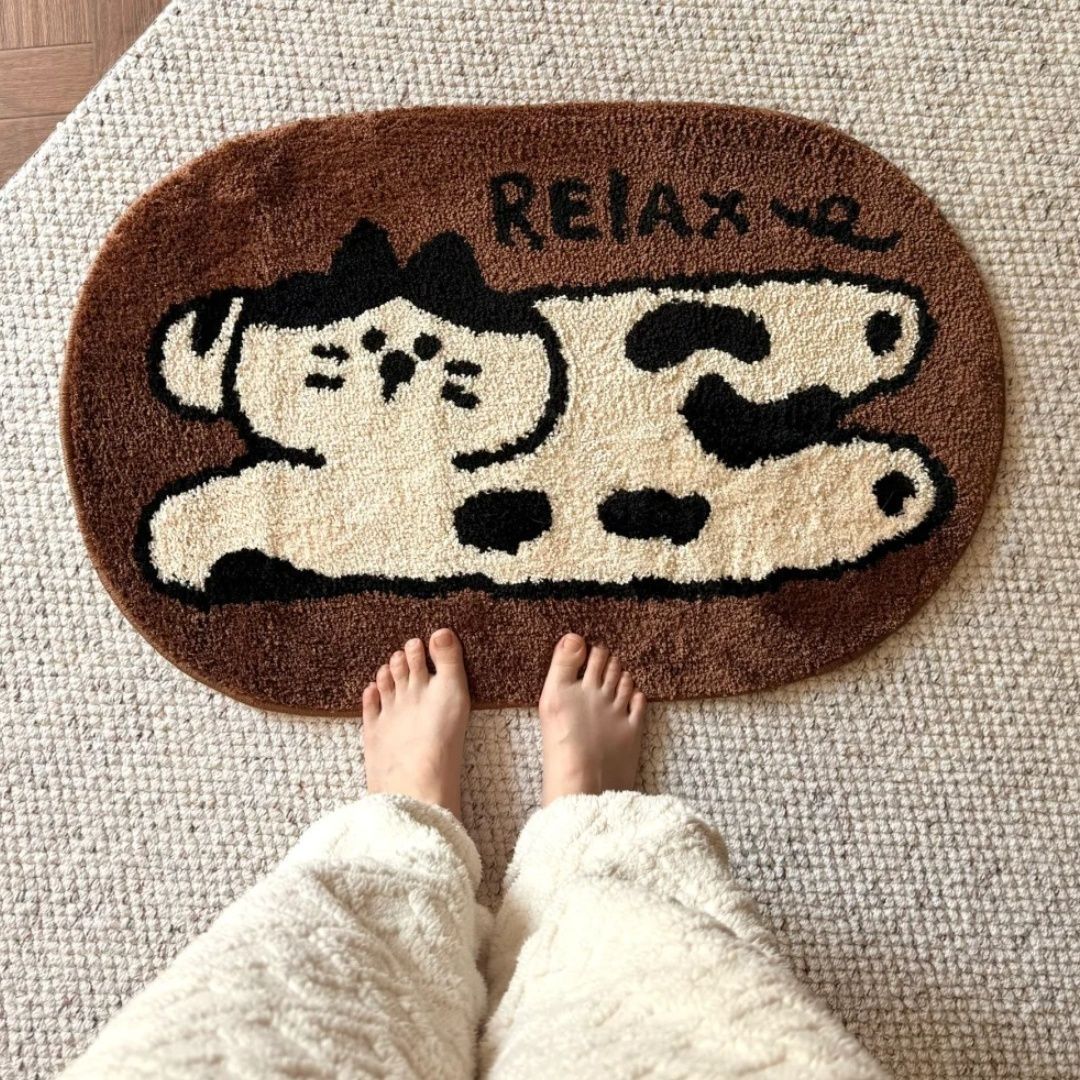Dog-Themed Plush Area Rug