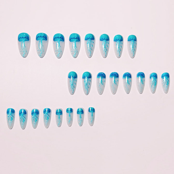 Artistic Jellyfish Design Nail Art Stornfield