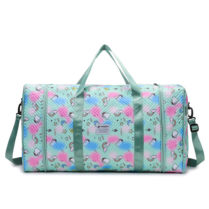 Fun Patterned Gym Duffel Bag