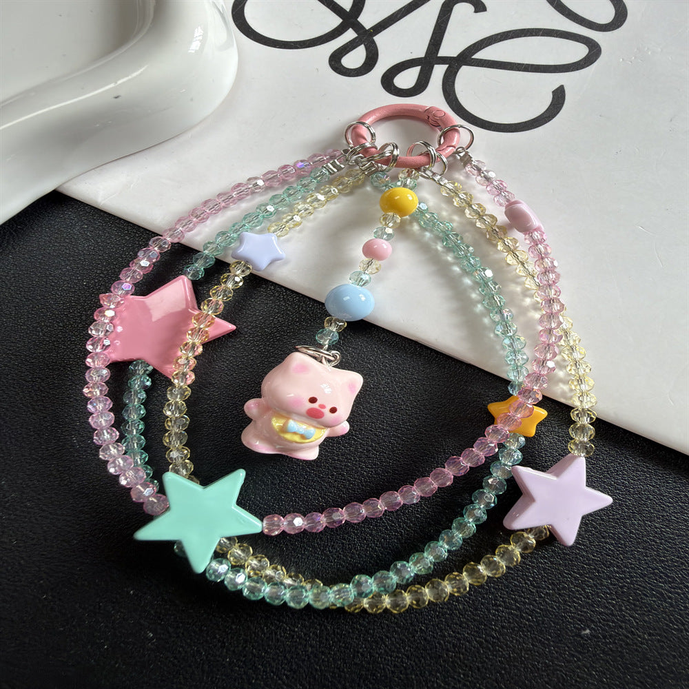 Whimsical Star and Animal Charm Lanyard Stornfield