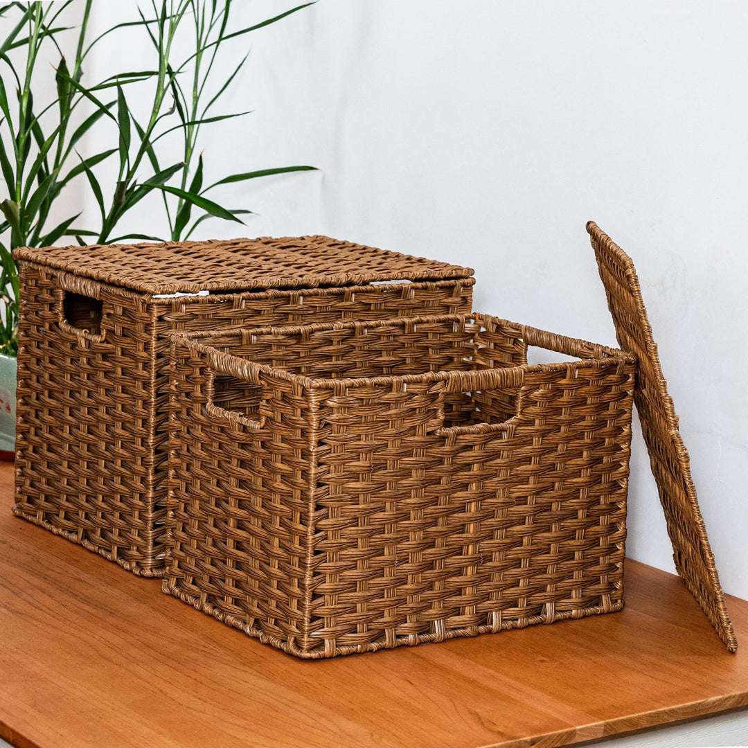 Versatile Wicker Storage Bin Stornfield