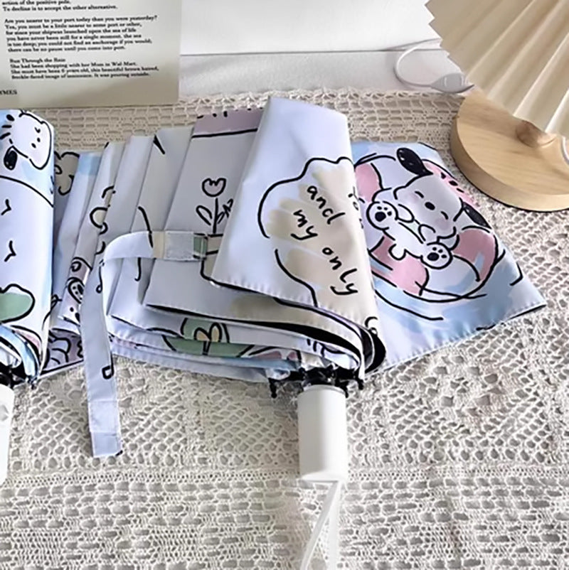 Ladies' folding umbrella with playful character design Stornfield