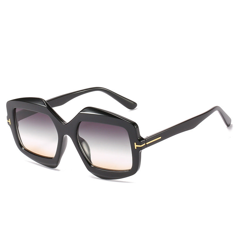 Bold Patterned Hexagonal Sunglasses Stornfield