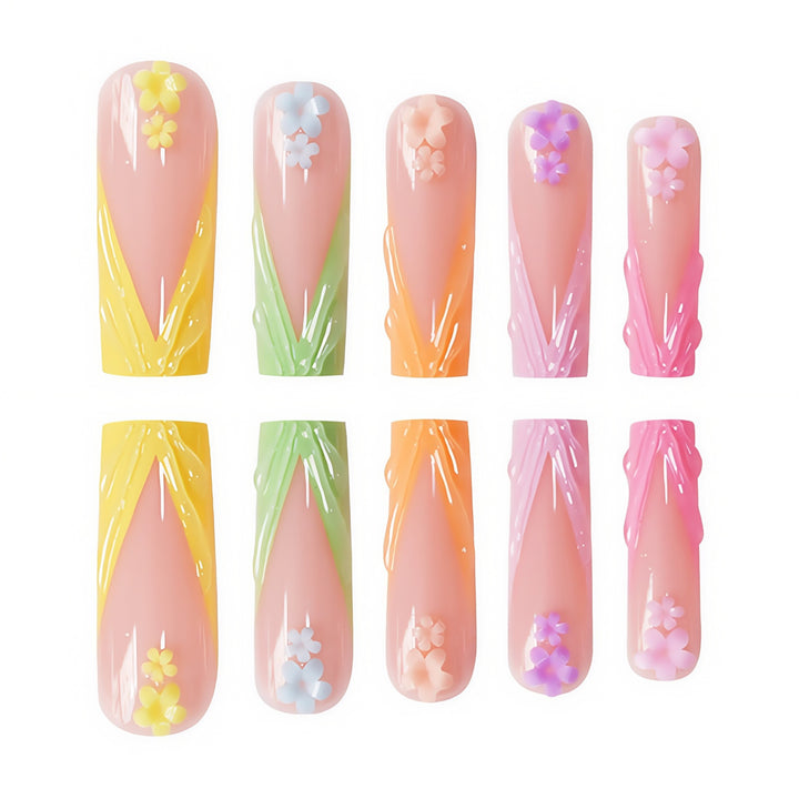 Decorative Floral Nail Enhancements Stornfield