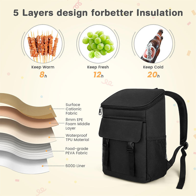 Cooler backpack with multifunctional interior Stornfield