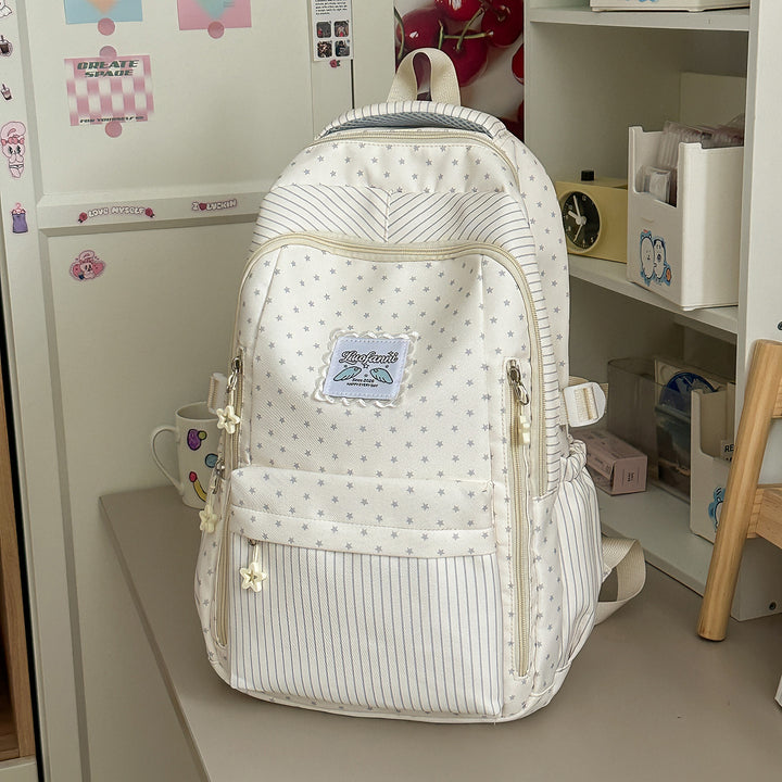 Whimsical Star-Embellished School Backpack Stornfield