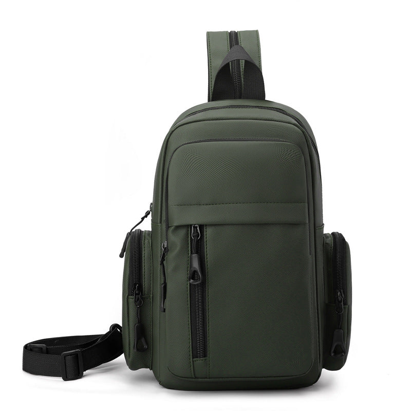 Multi-Compartment Crossbody Sling Backpack