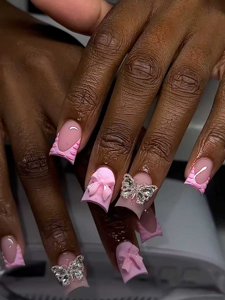 Decorative Butterfly-Inspired Nail Enhancements Stornfield